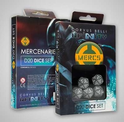 Mercenaries D20 Dice Set (Set of five 20-sided dice)