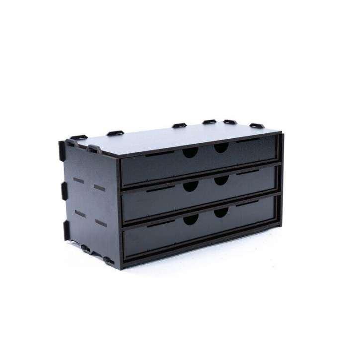 KRAKEN WARGAMES BLACK PAINT RACK: SCHRANK MIT 3 LANGEN SCHUBLADEN KRAKEN WARGAMES BLACK PAINT RACK: SCHRANK MIT 3 LANGEN SCHUBLADEN
