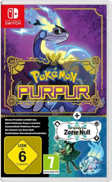 Pokemon Purpur + Schatz von Zone Null Erweiterung als DLC (Switch, NEU)