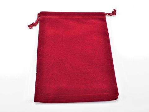 Dice Bag Suedecloth (L) Red 5" x 7 1/2"