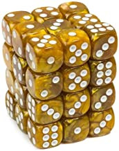 Blackfire Dice Cube - 12mm D6 36 Dice Set - Marbled Dark Brown Blackfire Dice Cube - 12mm D6 36 Dice Set - Marbled Dark Brown
