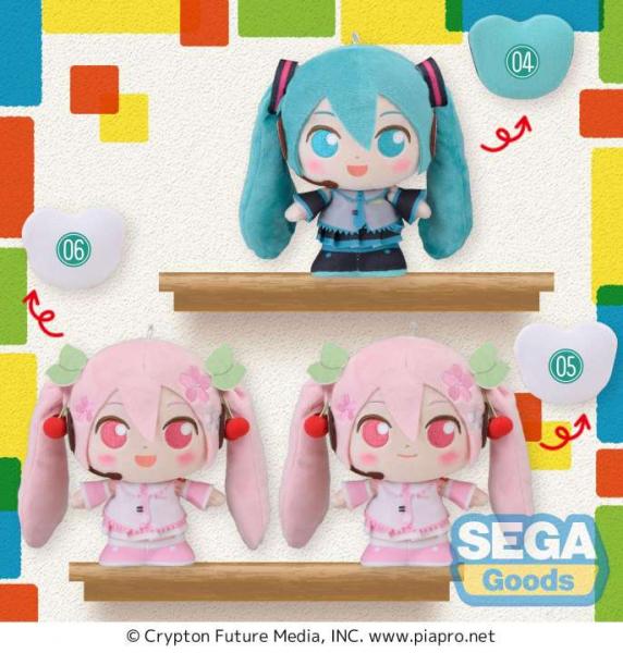 Hatsune Miku: Moipon Hatsune Miku and Sakura Miku MP Plush Asst.