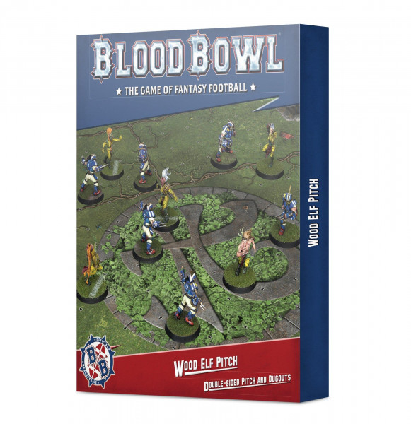 BLOOD BOWL WOOD ELF PITCH & DUGOUT