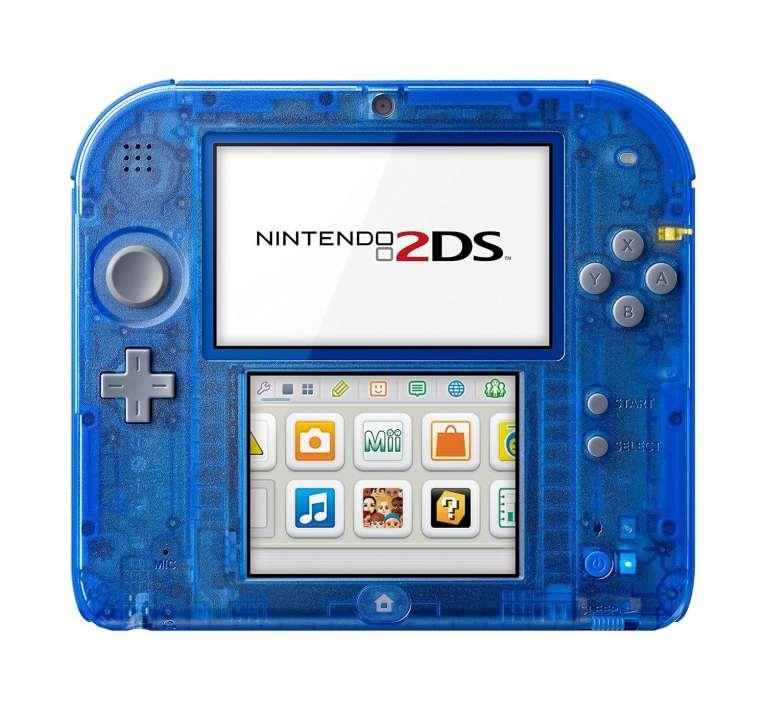 Nintendo 2DS Konsole - transparent blau (ovoa) (gebraucht) **