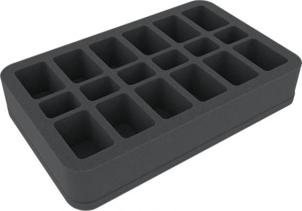 50 mm foam tray - 18 compartments