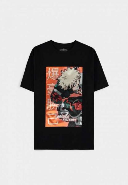 My Hero Academia: Katsuki Bakugo Black T-Shirt Size M