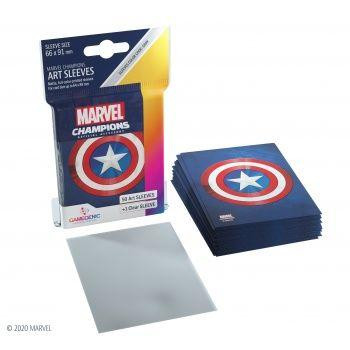 Gamegenic - Marvel Champions Art Sleeves - Captain America (50+1 Sleeves) Gamegenic - Marvel Champions Art Sleeves - Captain America (50+1 Sleeves)