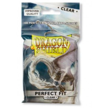 Dragon Shield Card Standard Perfect Fit Sleeves Clear/Clear (100)