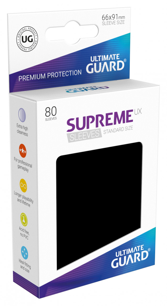 Supreme Sleeves Standard Size UX Black (80)