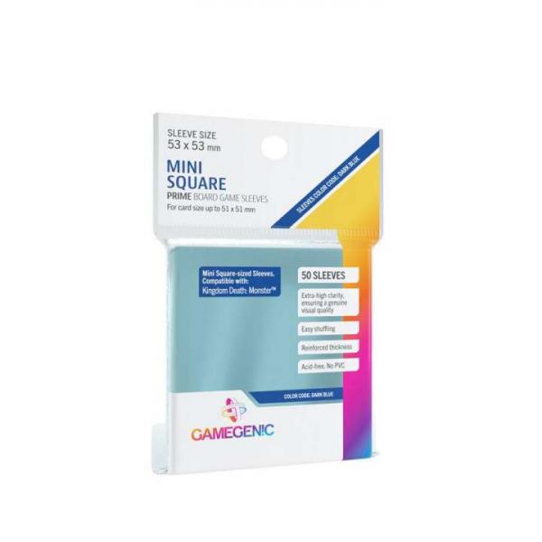 Gamegenic - PRIME Mini Square-Sized Boardgame Sleeves - 53 x 53 mm