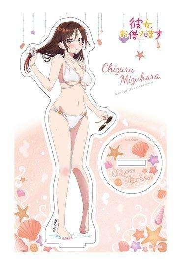 Rent-A-Girlfriend Swimsuit and Girlfriend Acryl Figur Chizuru Mizuhara 14 cm