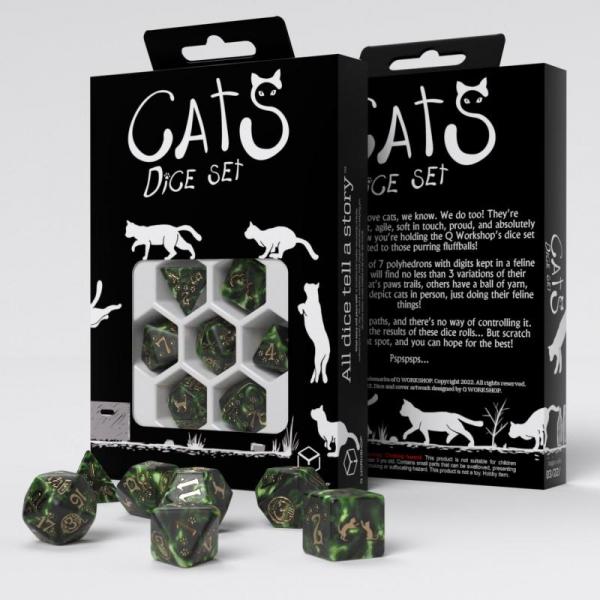 Cats Dice Set: Pixel