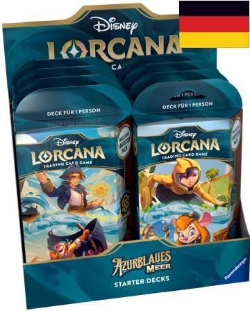 Disney Lorcana - Azurblaues Meer: Starter Deck Display (8) DE