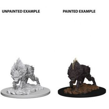Pathfinder Deep Cuts Unpainted Miniatures: W4 Dire Wolf