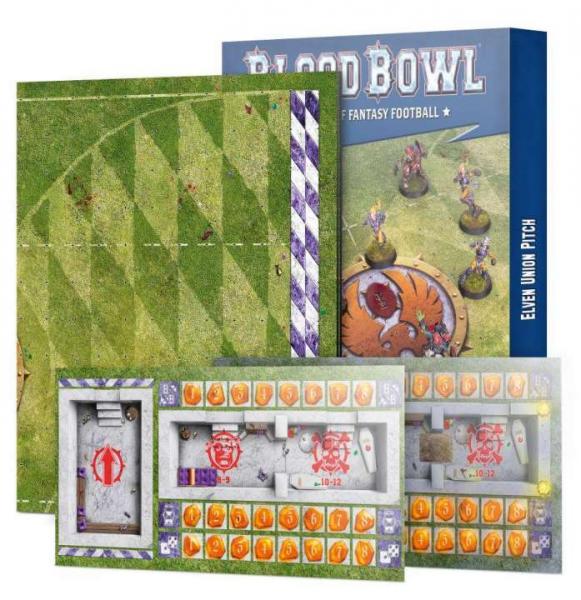 Blood Bowl Elven Union Pitch & Dugouts