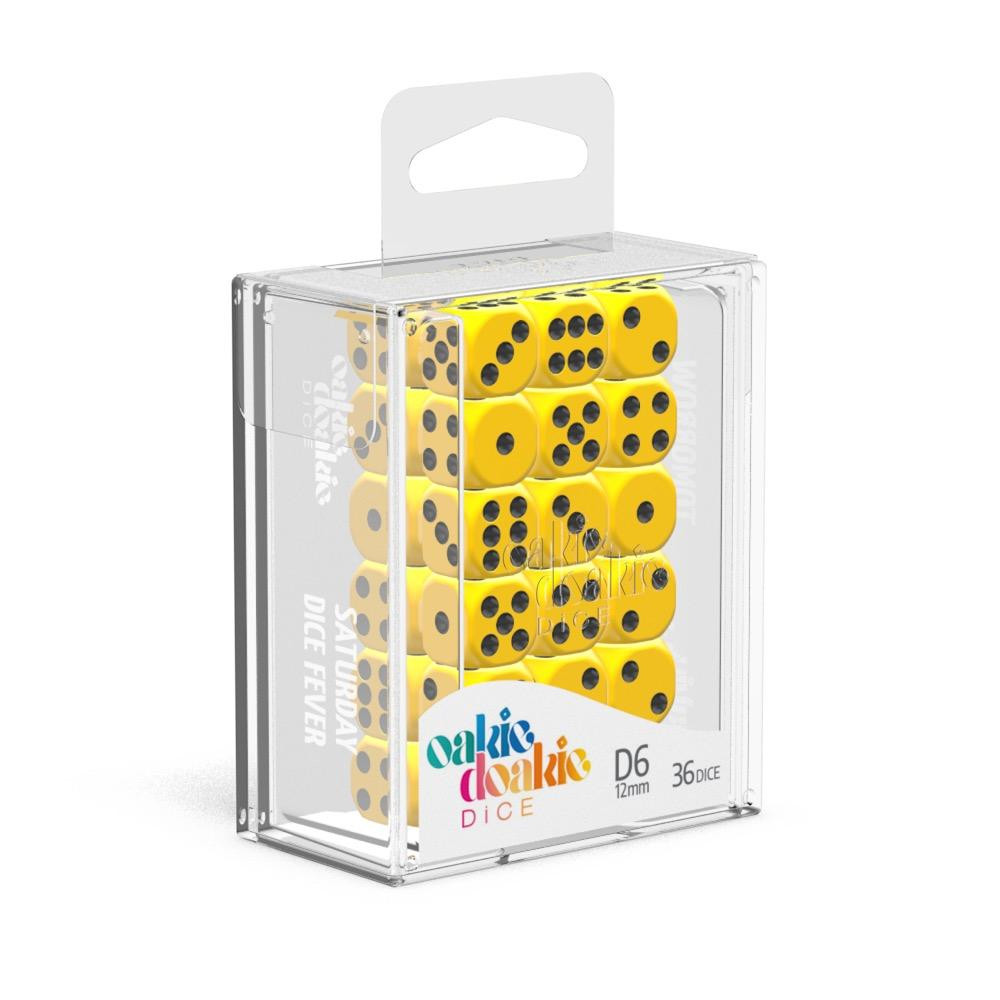 Oakie Doakie Dice W6 Würfel 12 mm Solid - Gelb (36) Oakie Doakie Dice W6 Würfel 12 mm Solid - Gelb (36)