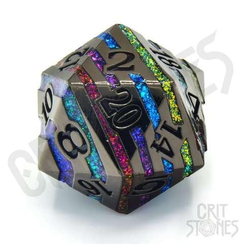 Rainbow Rift 33mm Metal D20