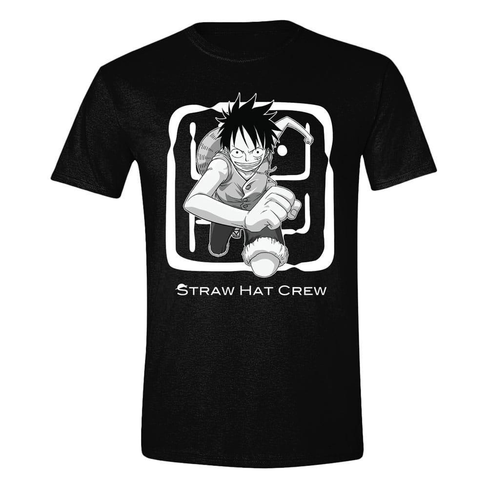 One Piece T-Shirt: Luffy Jumping (XL)