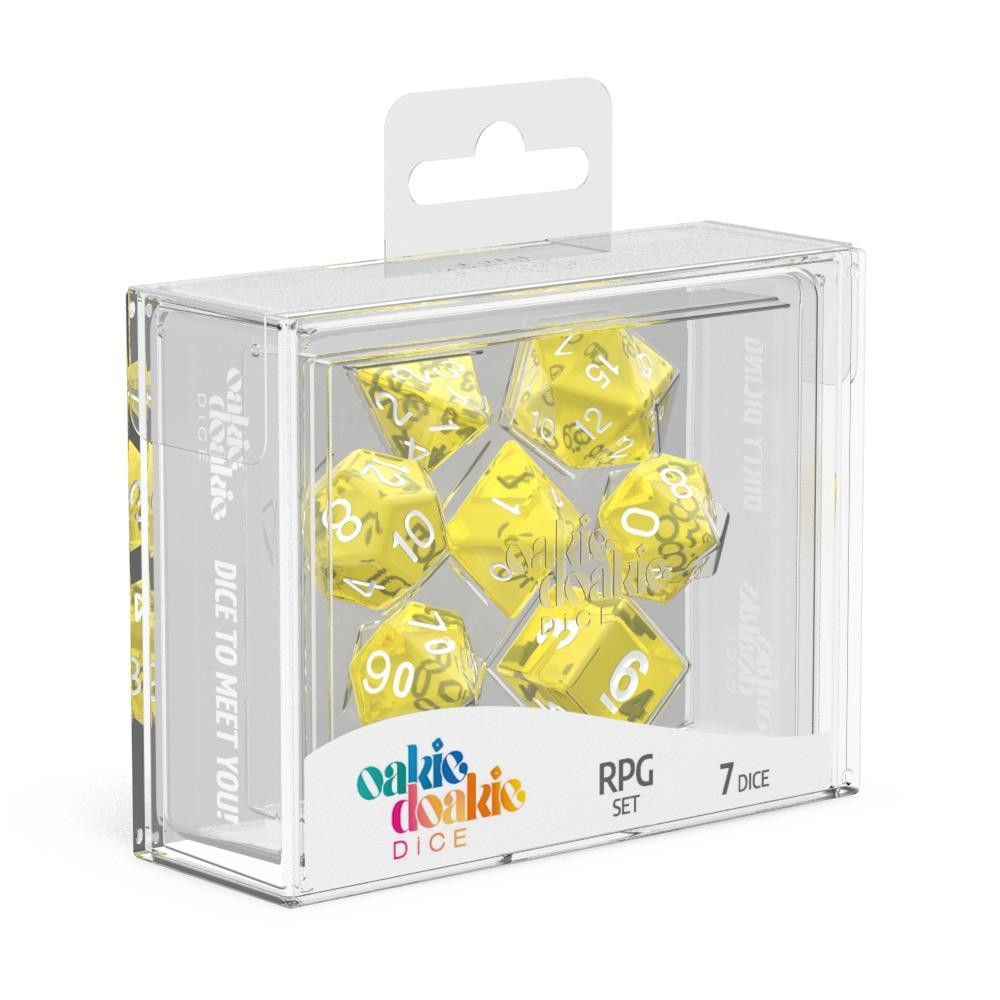 Oakie Doakie Dice Würfel RPG-Set Translucent - Gelb (7) Oakie Doakie Dice Würfel RPG-Set Translucent - Gelb (7)