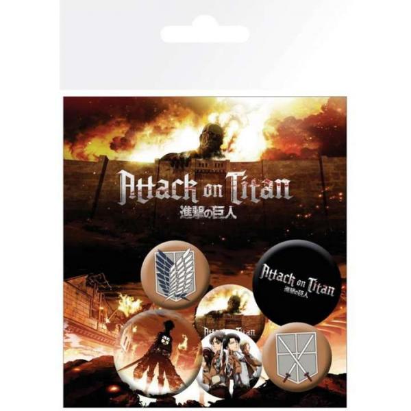 ATTACK ON TITAN - Badge Pack - Characters X4