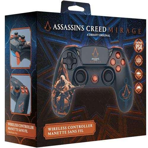 Assassins Creed Mirage - wireless black Controller (Playstation 4, NEU)