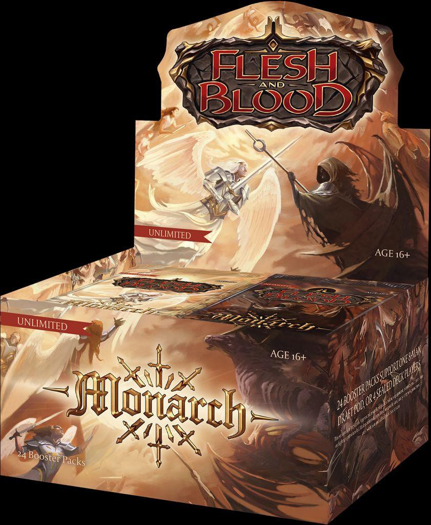 Flesh & Blood TCG - Monarch Unlimited Booster Display (24 Packs) - EN Flesh & Blood TCG - Monarch Unlimited Booster Display (24 Packs) - EN