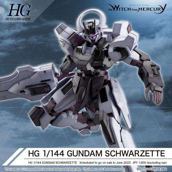 Gundam: The Witch from Mercury - High Grade - Gundam Schwarzette 1:144 Scale Model Kit (HG 25)