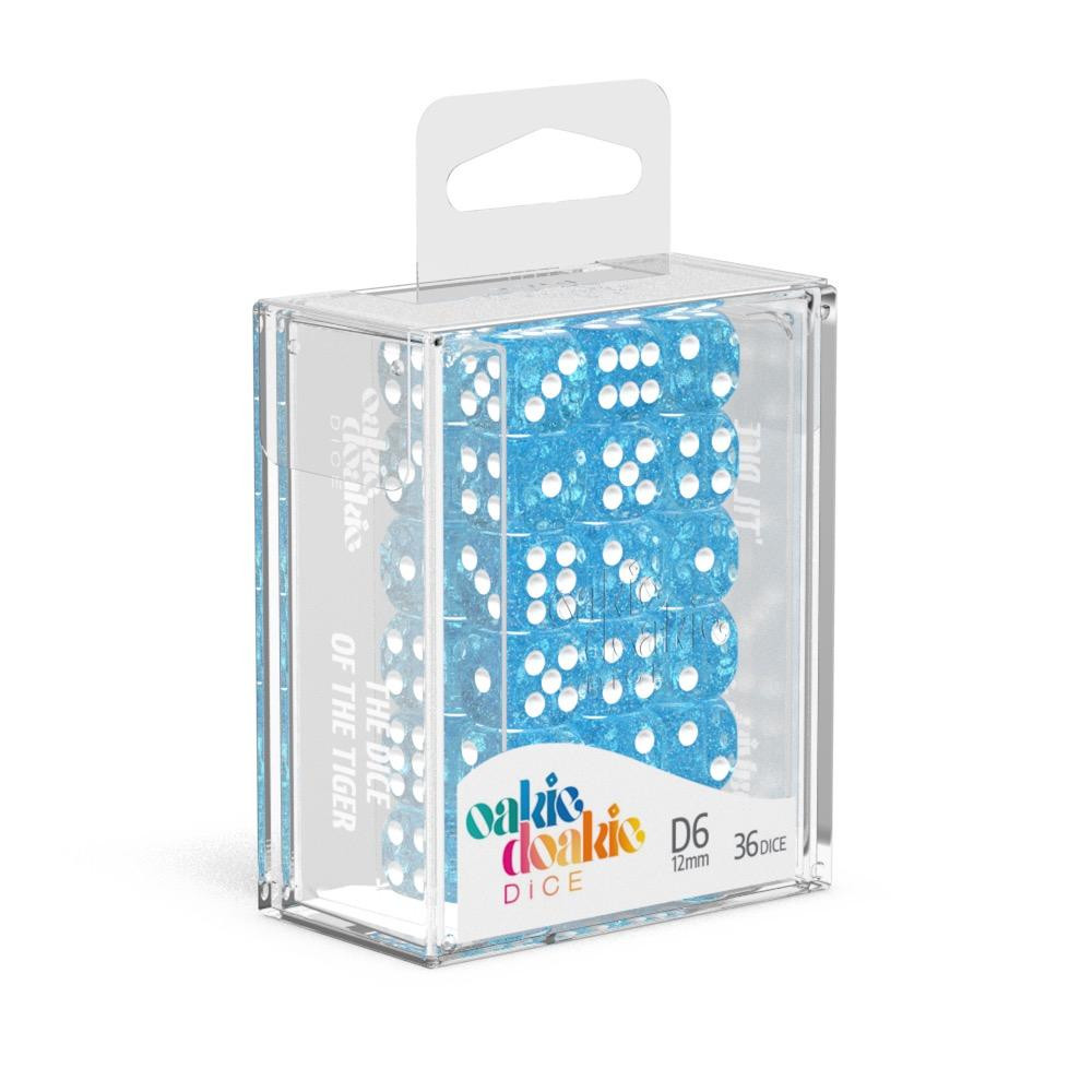 Oakie Doakie Dice W6 Würfel 12 mm Speckled - Hellblau (36) Oakie Doakie Dice W6 Würfel 12 mm Speckled - Hellblau (36)