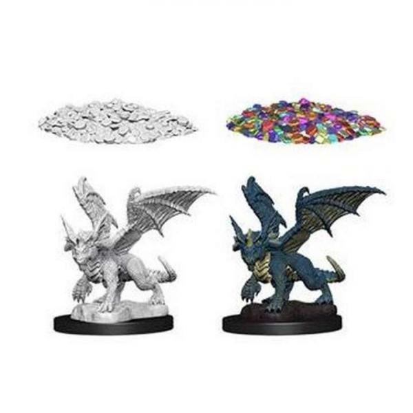 D&D Nolzurs Marvelous Miniatures W10 Blue Dragon Wyrmling (MOQ2)