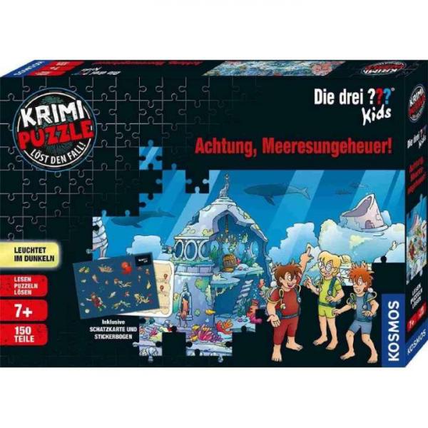 Krimi-Puzzle - Die drei ??? Kids - Achtung, Meeresungeheuer!