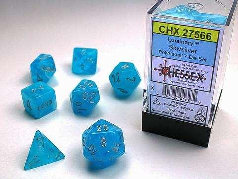 Luminary? Sky/silver 7-Die Set