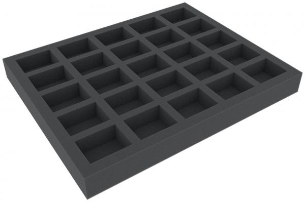 35 mm Full-Size foam tray with 25 compartments