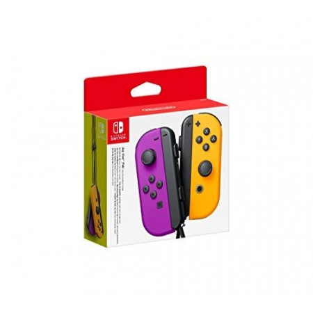 Nintendo Switch Joy-Con 2er-Set - neon-lila / orange (Switch, gebraucht) **