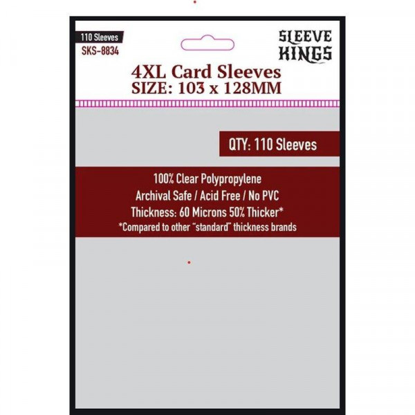 Sleeve Kings 4XL Sleeves (103 x 128) 110 Pack 60 Microns (MOQ 2)