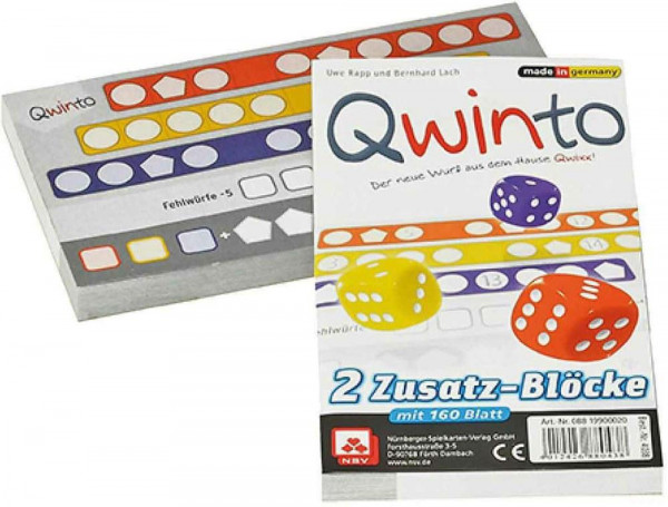 Qwinto - Zusatzblöcke (2er Pack)