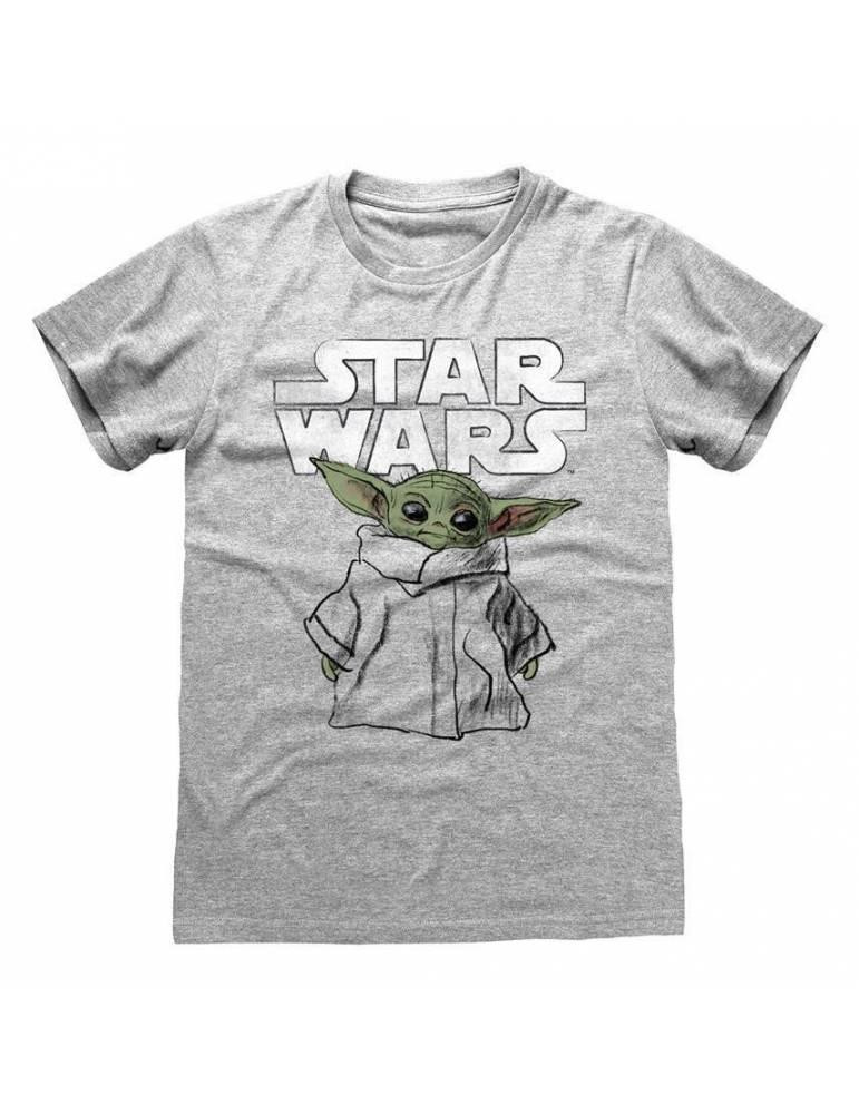 Star Wars The Mandalorian T-Shirt Child Sketch (Size L) Star Wars The Mandalorian T-Shirt Child Sketch (Size L)