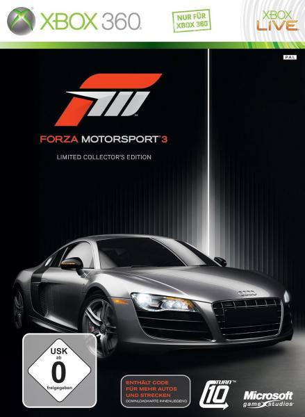 Forza Motorsport 3 - Limited Collectors Edition (Xbox 360, gebraucht) **