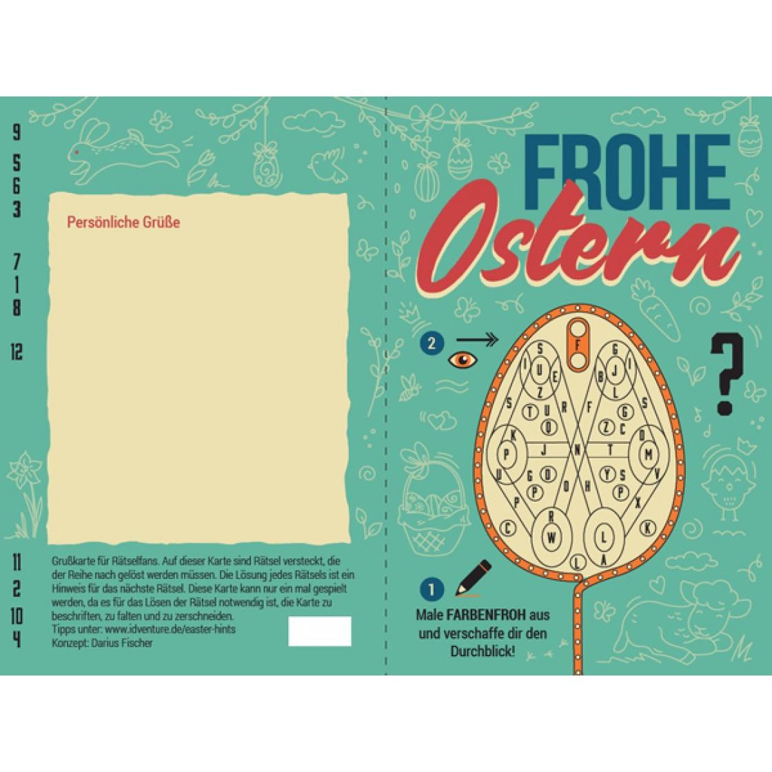 Escape Room Puzzle Osterkarte(DE)