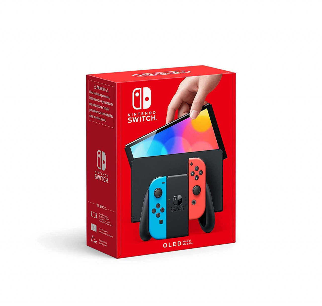Nintendo Switch Konsole OLED 2021 - rot / blau (Switch, NEU)