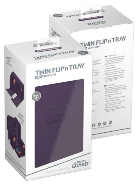 Ultimate Guard Twin Flip`n`Tray 200+ XenoSkin Monocolor Violett