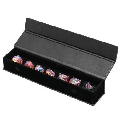 Magnetic Dice Vault Black Leatherette