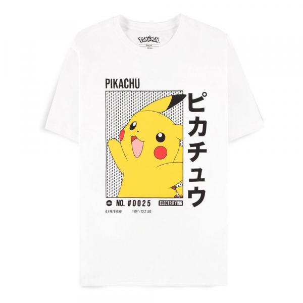 Pokemon T-Shirt White Pikachu Größe XXL