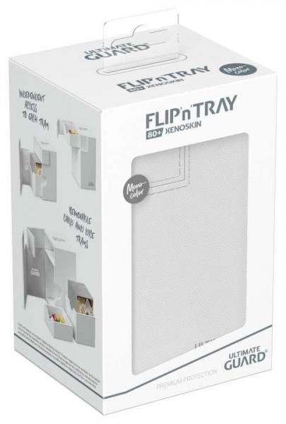 Ultimate Guard Flip`n`Tray 80+ XenoSkin Monocolor Weiß