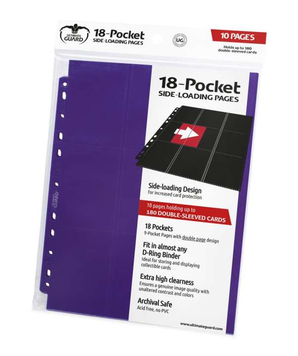 18 Pocket Side Loading Supreme Pages Standard Size Purple 10