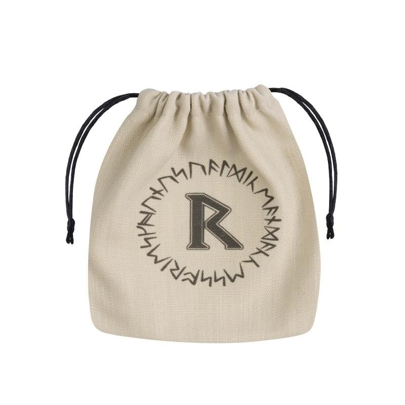 Runic Beige & black Dice Bag Runic Beige & black Dice Bag