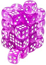 Blackfire Dice Cube - 12mm D6 36 Dice Set - Transparent Light Purple Blackfire Dice Cube - 12mm D6 36 Dice Set - Transparent Light Purple