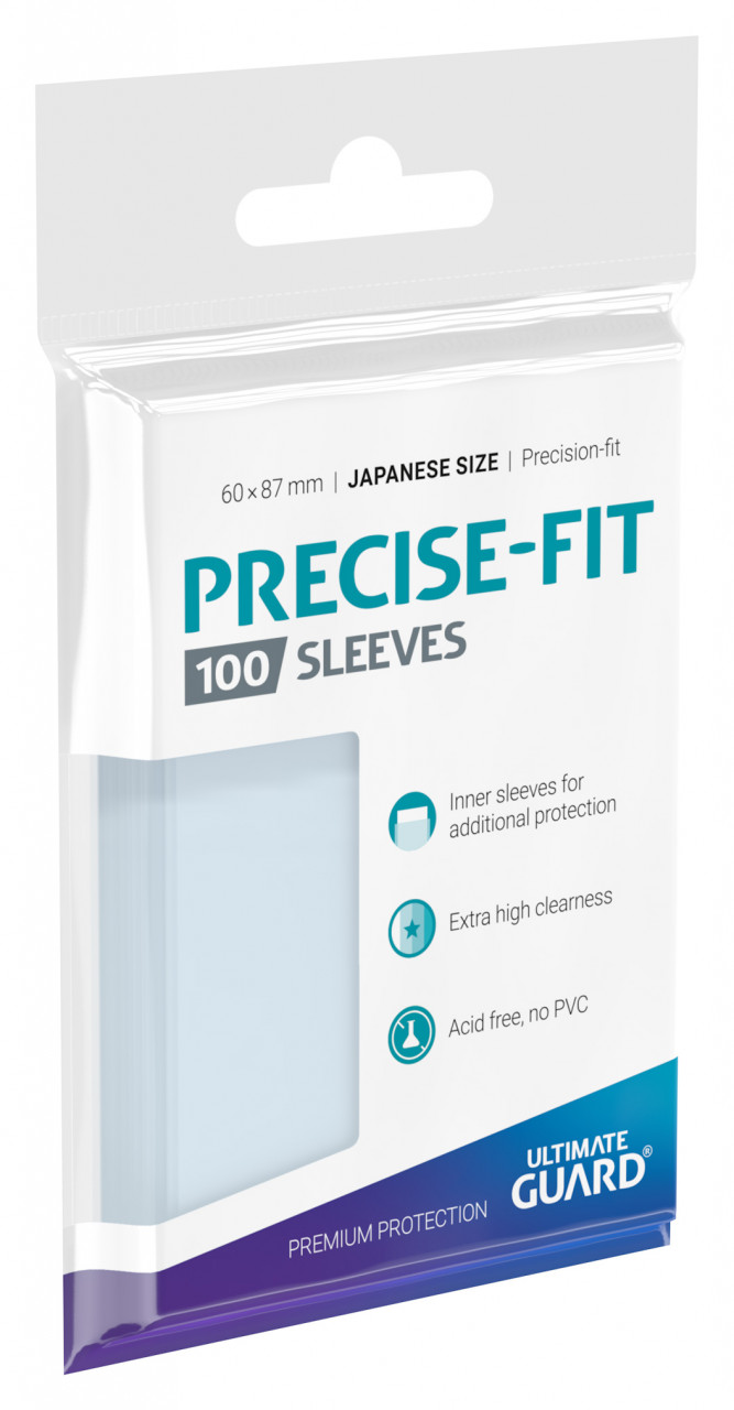 Precise-Fit Sleeves Japanese Size Transparent (100) Precise-Fit Sleeves Japanese Size Transparent (100)
