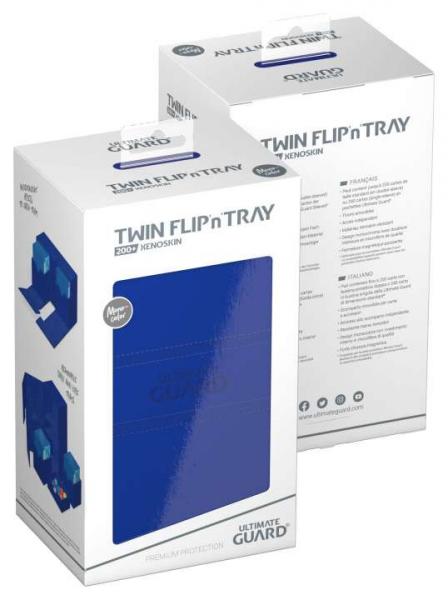Ultimate Guard Twin Flip`n`Tray 200+ XenoSkin Monocolor Blau