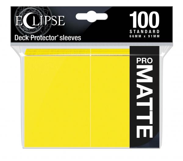 Eclipse Matte Standard Sleeves: Lemon Yellow