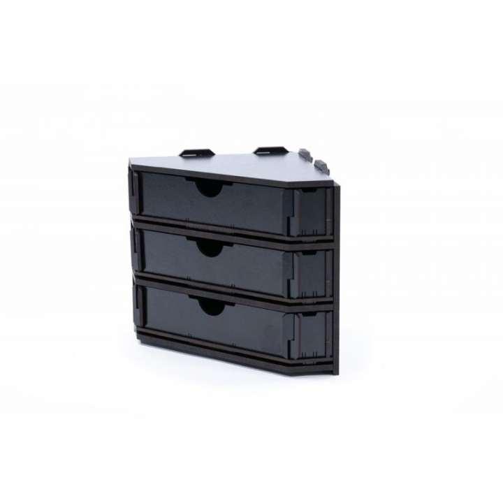 KRAKEN WARGAMES BLACK PAINT RACK: ENDSTÜCK MIT SCHUBLADEN KRAKEN WARGAMES BLACK PAINT RACK: ENDSTÜCK MIT SCHUBLADEN